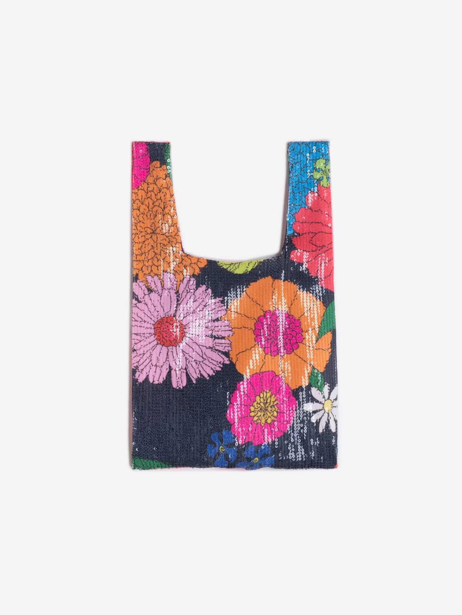 Mujer Vilagallo Bolso Lentejuelas Maxi Flowers