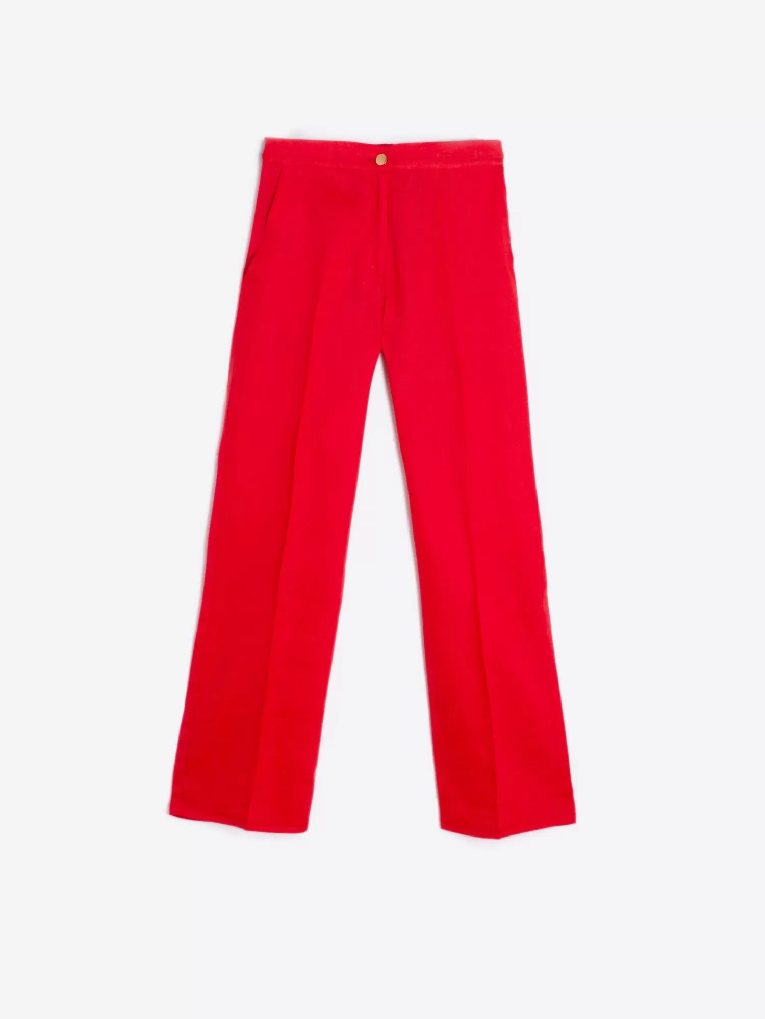 Mujer Vilagallo Pantalon Tiffany Coral Linen