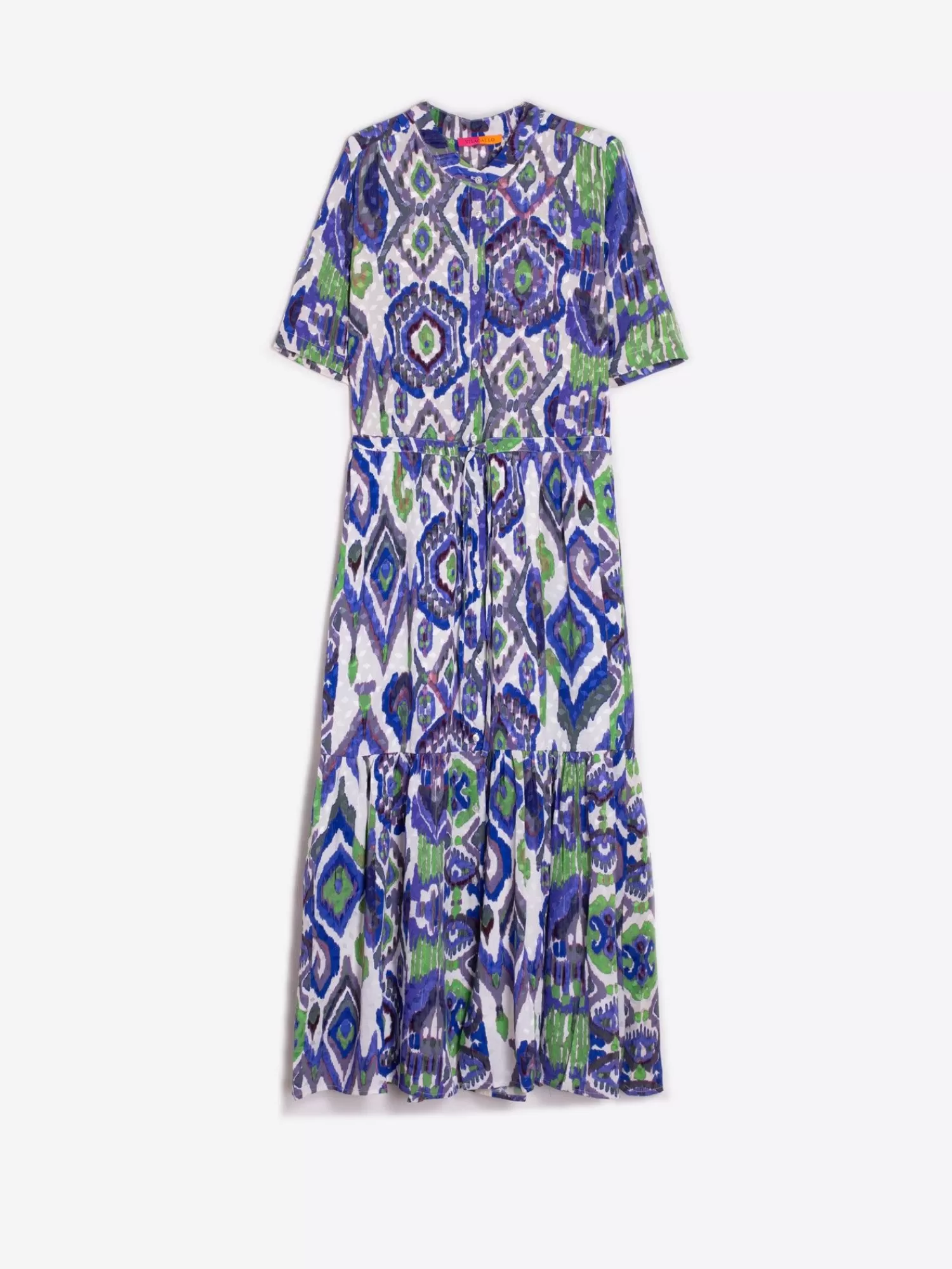 Mujer Vilagallo Vestido Aroa Watercolour Ikat